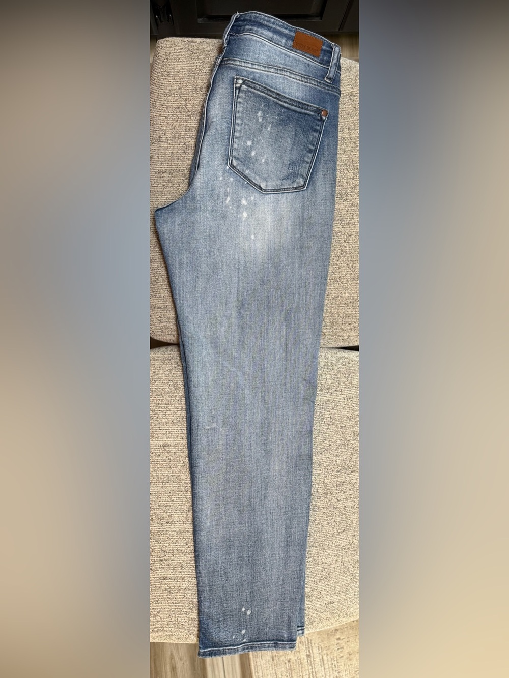 Judy Blue Light Blue Boyfriend Jeans Distressed